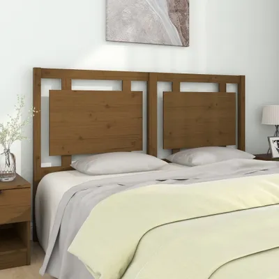 Produktbild von vidaXL Kopfteil Honigbraun 155,5x4x100 cm Massivholz Kiefer - Kopfteil - Kopfteile - Bettkopfteil - Holzkopfteil