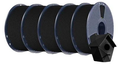 Image de Filament pour imprimante 3D, PLA, haute transparence, 5 kg, noir