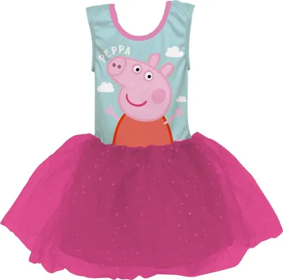 Produktbild von Peppa Pig Kleid in Türkis und Pink für kleine Fashionistas von 2-6 Jahren 4 Jahre