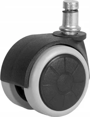 Produktbild von Möbelrad mit 11 mm Zapfen, drehbar, ohne Bremse, 50 mm, 50 kg