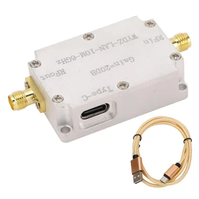 Zdjęcie produktu dla Wzmacniacz wysokopłaski, 10M-6GHz, wzmocnienie 20DB, sygnał LNA RF napędza odbiornik, wzmacniacz niskoszumowy do radia FM