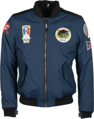 Produktbild von Helstons Lynx Motorrad Textiljacke, blau, S