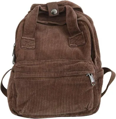 Produktbild von Famanu Rucksack aus weichem Cord-Stoff mit vielseitigen Designoptionen - 28x24x12 cm