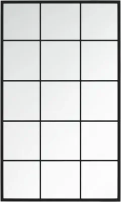 Obrázok produktu pre vidaXL Nástenné zrkadlo čierne 100x60 cm Kov