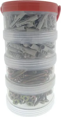 Produktbild von Primaster Sortimentskasten Schrauben und Dübel - 300 Stück