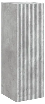 Image de Armoire de salle de bain murale vidaXL, gris béton, 33 x 34,5 x 60 cm