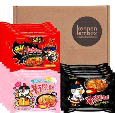Produktbild von Samyang BULDAK Ramen Combo | Kennenlernbox | 5er Pack Hot Chicken & 5er Pack Carbonara & 5er Pack 2x Spicy