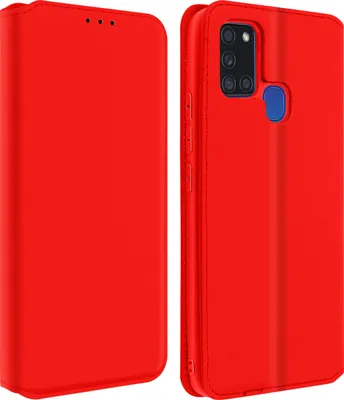 Produktbild von Avizar, Kunstleder Cover Classic Edition Samsung Galaxy A21s, Rot