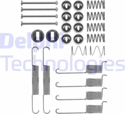 Produktbild von DELPHI Zubehörsatz Bremsbacken LY1197 Hinten passend für MERCEDES-BENZ T1 Kasten (602)
