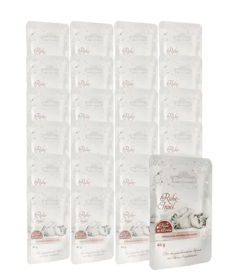 Produktbild von Dehner Premium Lovely Katzensnack, Leckerli glutenfrei, für ausgewachsene Katzen, Brühe mit Huhn, im Beutel, 24 x 40 g (960 g)