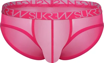 Image de SUKREW - Sous-vêtement Slips Hommes - Sheer Low-rise Brief Elect Pink - 1x Taille XXL