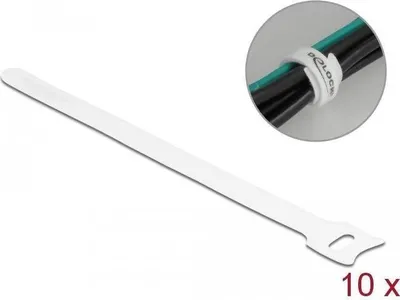 Imagen del producto de Delock 19520 DELOCK Klett-Kabelbinder L 200 x B 12 mm weiß 10 Stück