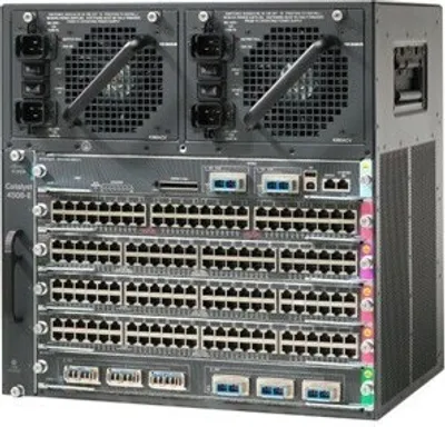 Produktbild von Cisco Catalyst WS-C4506E-S6L-4200, gemanaged, Gigabit Ethernet (10/100/1000), Energie Über Ethernet (PoE) Unterstützung, Rack-Einbau, 10U