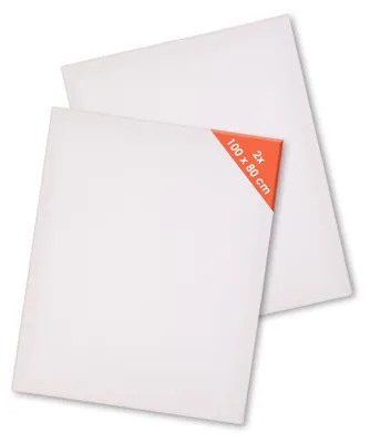 Obrázok produktu pre Sada 2 plátien na ráme, rozmery 100 x 80 cm, vhodné na maľovanie