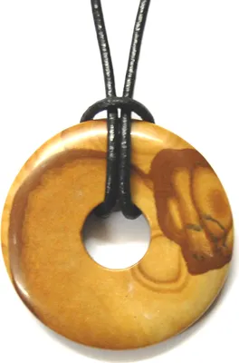 Produktbild von Edelstein-Anhänger, Donut Ø 40 mm, Landschafts-Jaspis