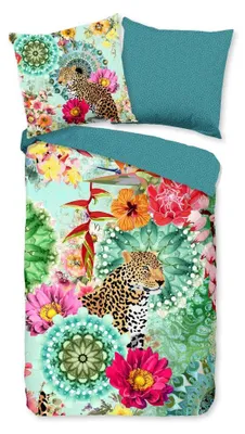 Productafbeelding van HIP Dekbedovertrek "Ximena" - Multi - (200x200 cm) - 100% Katoen