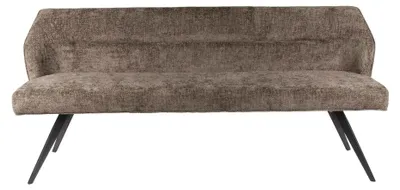 Productafbeelding van FURNLUX Eetkamerbank, grijs, bruin en zwart, 188 cm / Hoofdkleur: bruin / Afmetingen: 188 x 84 x 53 cm