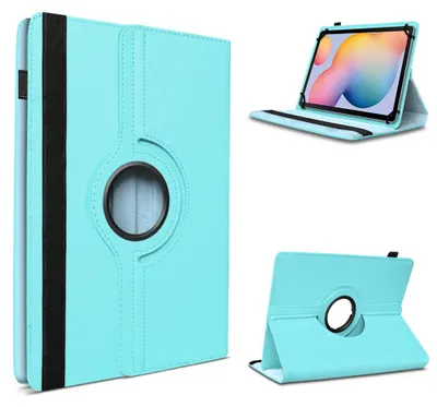 Produktbild von Tablet Hülle für Samsung Galaxy Tab A7 10.4 Tasche Schutz Case Cover 360 DrehbarFarbe 360 Uni:Türkis