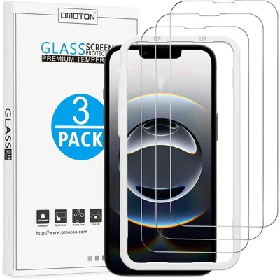 Produktbild von Panzerglas mit Montagerahmen für iPhone 16e 6,1 Zoll, 3 Stück, Anti-Kratzer, Bläschenfrei