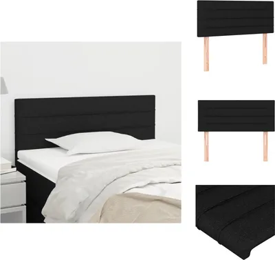 Produktbild von vidaXL Kopfteil Schwarz 80x5x78/88 cm Stoff -  Kopf- & Fußenden