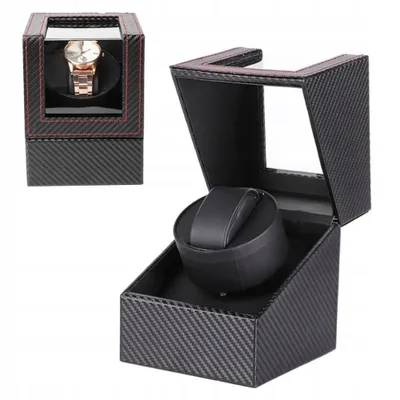Produktbild von Uhrenbeweger, Automatische Uhrenbeweger Box, Uhrenbeweger für Automatikuhren, Uhrenbox für 1 Uhr - Watchwinder Ultra Leisem Motor, Weiches Uhrenkissen