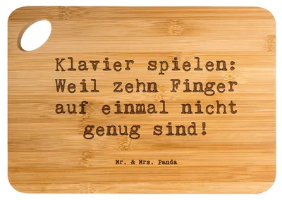 Produktbild von Mr. & Mrs. Panda holzschneidebrett Spruch Klavier Magie - Transparent - Geschenk, Konzert, Koordination, Küchenbrett, Instrument, Schneidebrett, Lernen, Brett, Musiker