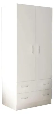 Immagine prodotto di Armadio 2 Ante 80x52x180 h cm in Truciolare bilaminato Bianco
