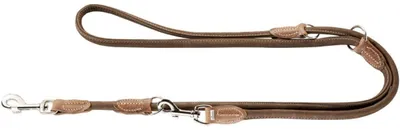Zdjęcie produktu dla Hunter Regulowana smycz Round & Soft Hunting, 6/200 brązowa, skóra
