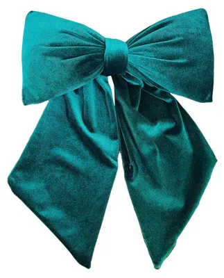 Produktbild von Weihnachtsbaumschmuck mit Samtschleife, festliche Tür- und Fensterdekoration für Hochzeiten, Weihnachtsdekoration