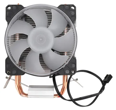 Image de Ventilateur de refroidissement pour CPU 90 mm, 48 cfm, 1 800 tr/min, 2 caloducs en cuivre, éclairage RGB – Ventilateurs de refroidissement pour CPU Intel LGA115X et AMD AM4