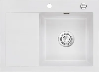 Produktbild von Flächenbündige Spüle MERA 70 F SATIN mit Becken rechts u. Excenterbedienung