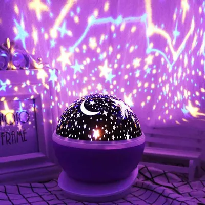 Produktbild von 6 Stück Grundig Nachtlicht Light Star 12x14cm LED Sternenprojektor USB oder Batterie