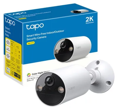 Imagen del producto de Cámara de seguridad - Inalámbrica - 2K 3 MP - Batería de hasta 180 días - Visión nocturna en color - IP65 para interior y exterior
