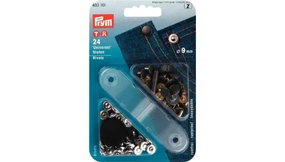 Produktbild von Nieten Ø9mm, silberfarben/alteisen | PRYM 403101