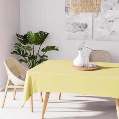 Obrázok produktu pre Obdĺžniková obrus 140 x 200 cm, zelená s citrónovými odtieňmi