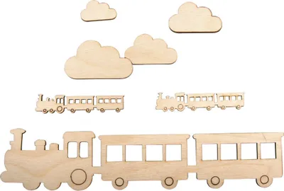 Produktbild von Kleine Holzeisenbahn 21,7 x 4,8 cm