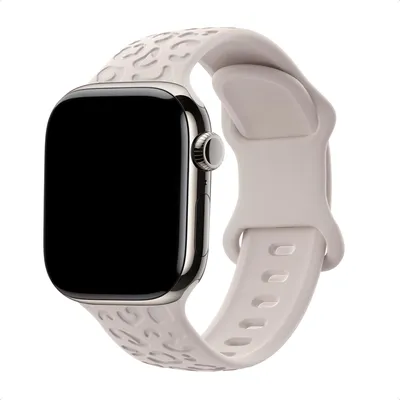Productafbeelding van imoshion Siliconen bandje Panterprint voor de Apple Watch | 38/40/41/42 mm - Sterrenlicht