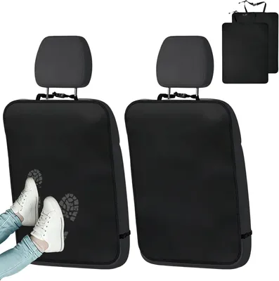 Image de Deux protections de siège auto, universelles, en tissu Oxford, pour enfants