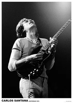Image de Carlos SANTANA - Amsterdam 1972 - Affiche Poster - 59x84cm