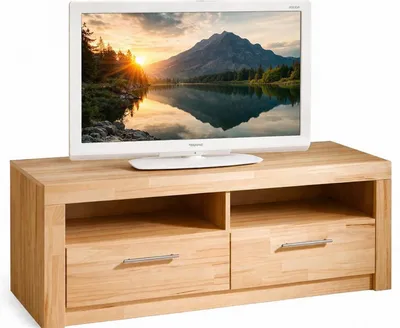 Produktbild von Fernsehlowboard 125x52x47 TV-Schrank Kernbuche teilmassiv #3946