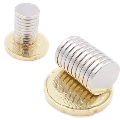 Produktbild von Brudazon | 10 Scheibenmagnete 12x2 mm | N52 Klasse Neodym Magnete | Modellbau