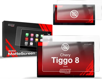 Produktbild von Matte Autodisplayfolie 2in1 für Chery Tiggo 8 15,6" (2025-2026), Grizz Protector