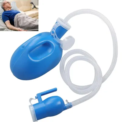 Produktbild von Männer Urinal, Nachtflasche 2000 ml, Urinflasche mit langem Rohr, auslaufsicherer Deckel für Senioren & Bettlägerige