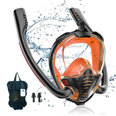 Imagen del producto de Solidchoice: Máscara de buceo con snorkel para adultos y niños