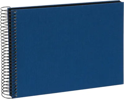 Produktbild von Goldbuch Spiralalbum Bella Vista dunkelblau 25x17 cm 40 schwarze Seiten