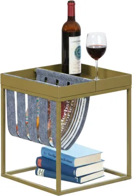 Image de Limana - Table basse, 35x40x35h cm Vert, Forme Carrée
