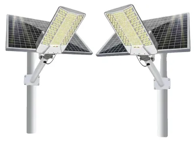 Produktbild von Solar-Straßenlaterne, Dämmerungs- bis Morgensensor, wasserdichtes Design, 6500W-2Stück
