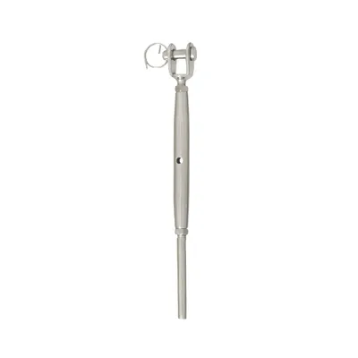 Produktbild von Wantenspanner mit Gabel und Terminal M6 / Ø 4mm, Edelstahl, A4