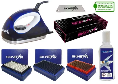 Produktbild von SkinStar Profi Skiwax Set 7-teilig mit Bügeleisen - Set- : Profi-Set 7-teilig