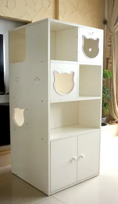 Produktbild von CatS Design Kratzbaum Katzenspielturm xxl große Katzen stabil Mini Schrank BS2